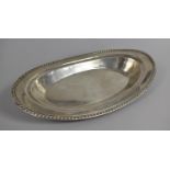 A Sterling Silver Oval Dish, 227g, 31.5cm wide