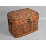 A Late 20th Century Far Eastern Food Basket with Hinged Lid