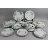 A Collection of Various Late 19th/Early 20th Century Blue and White Dinnerware s to comprise Plates,