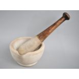 A Large Vintage Pestle and Mortar, 30cms Long
