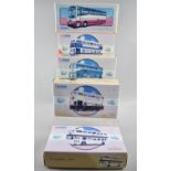 A Collection of Five Boxed Corgi Classic Buses