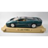 A Large Maisto Diecast Model of Jaguar XJ220 (1992) Plinth 47cms Long