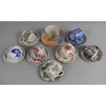 A Collection of Various Oriental Cabinet Cups and Saucers