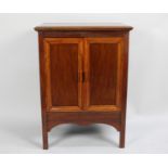A Mid/Late 20th Century Varnished Wooden Shelved Cabinet, 52cms Wide