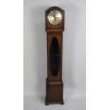 A Mid 20th Century Oak Grandmother Clock with Westminster Chime Movement, Together with a Purpose