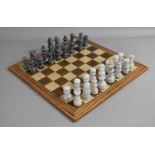 A Modern Chess Set, Board 40cms Square