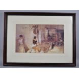 A Framed Russell Flint Print, 34x25cms