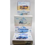 A Collection of Five Boxed Corgi Classic Buses and Commercial Vehicle