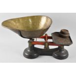 A Set of Vintage Vegetable Scales with Brass Pan