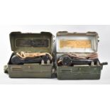 Two Military Field Telephone Sets