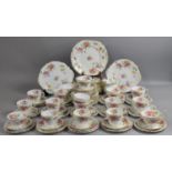 A Large Collection of Various Grosvenor Floral Decorated Teawares to include Cups, Saucers, Side