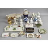 A Collection of Various Ceramics to include Wedgwood Jasperware Dish, Coalport Hong Kong Miniature