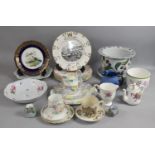 A Collection of Various Ceramics to include Planter and Stand, Plates, Crown Devon Shropshire