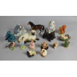 A Collection of Various Ceramic and Resin Animal and Bird Ornaments to include Beswick Pony, Poole