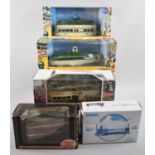 A Collection of Five Boxed Corgi and Other Diecast Tram Models