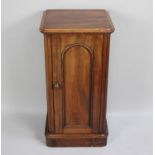 A Late Victorian/Edwardian Mahogany Bedside Cabinet, 40cms Wide