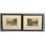 A Pair of Framed Sanderson Wills Prints 'An Early Find' and 'A Good Finish', 34x25cms