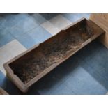 A Vintage Cast Metal Rectangular Trough, 93cms Wide