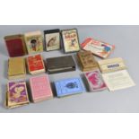 A Collection of Various Vintage Playing Card Games to include Mickey Mouse Snap