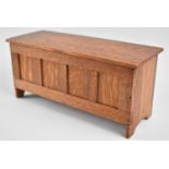 An Mid 20th Century Box in the Form of a Four Panelled Coffer Chest, 29cms Wide