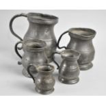 A Collection of Five Early Pewter Imperial Measures