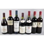 A Collection of Seven Bottles of Mixed Red Wines