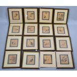 A Collection of Eighteen Cecil Aldin Bookplate Prints, (the backs of Frames with many sticky pads