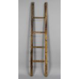 A Bamboo Four Rung Ladder, 162cm high