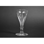 A 19th Century Ale Glass, Some Condition Issues, 11.5cm high