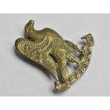 An Indian Army Jodhpur Lancers Arm Badge in the Form of an Eagle Surmounting Scroll Titled with