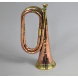 A Vintage Copper and Brass Military Bugle