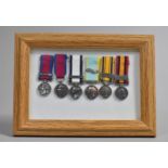 A Set of Reproduction Victorian Miniature Medals to Include Trafalgar, Boer War etc