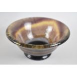 A Reproduction "Blue John" Effect Bowl, 13cm diameter