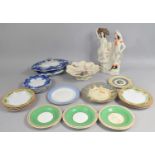 A Collection of Various 19th and 20th Century Ceramics to Comprise Staffordshire Flatback of