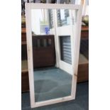 A Modern Pine Framed Rectangular Dressing Mirror, 118x59cm