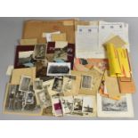 A Collection of Various Printed Ephemera and Photographs to Include Military Examples etc