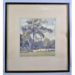 A Framed Watercolour by Austin Hopwood, "Landscape, Didsbury", 24x23cm