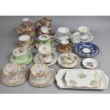 A Collection of Various Ceramics to Comprise Chintz, Teapot (Missing Lid), Royal Albert Tea Cups and