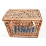 A Vintage Wicker Fortnum and Mason Hamper, 45cm wide