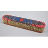 A Modern Indian Pen Box with Multicoloured Decoration, 20.5cm wide