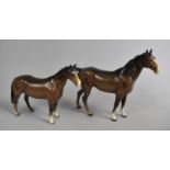 Two Beswick Horses