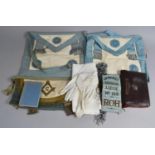 A Collection of Various Masonic Ephemera to Comprise Aprons, Sash for "General Gordon Lodge no.