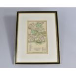 An Early 19th Century Hand Coloured Engraved Map of Salop, Published Jan 1st 1808 by R Phillips,