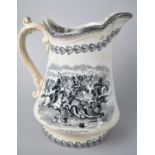 A 19th Century Transfer Printed Balaclava Jug, C.1854, Commemorating the Charge of The Scots Greys