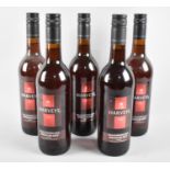 Five Bottles of Harveys Amontillado Blended Sherry, Medium Dry