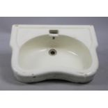 A Vintage Glazed Wash Basin, 67cm wide