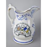 A 19th Century Transfer Printed Crimean War Jug Celebrating British and French Allies. Some