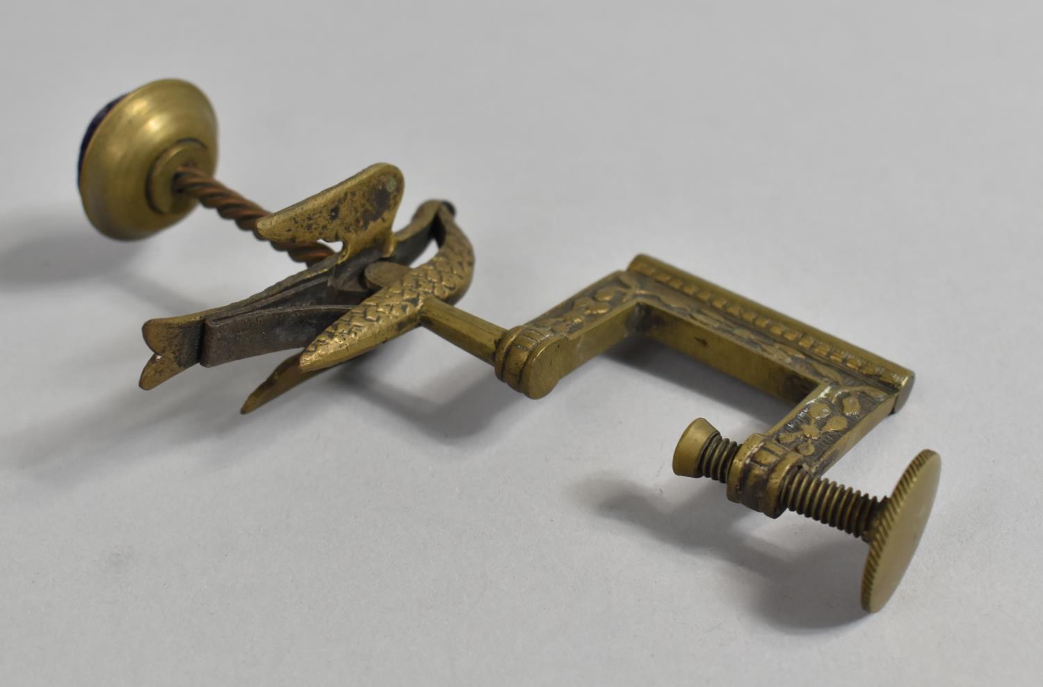 An Edwardian Novelty Table Clamping Pin Cushion in the Form of a Flying Bird, 14cm high - Image 2 of 2