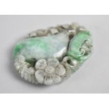 A Reproduction Chinese Jadeite Effect Carving, Gourd, 8cm long