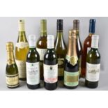 A Collection of Ten Bottles of Mixed White and Sparkling Wines